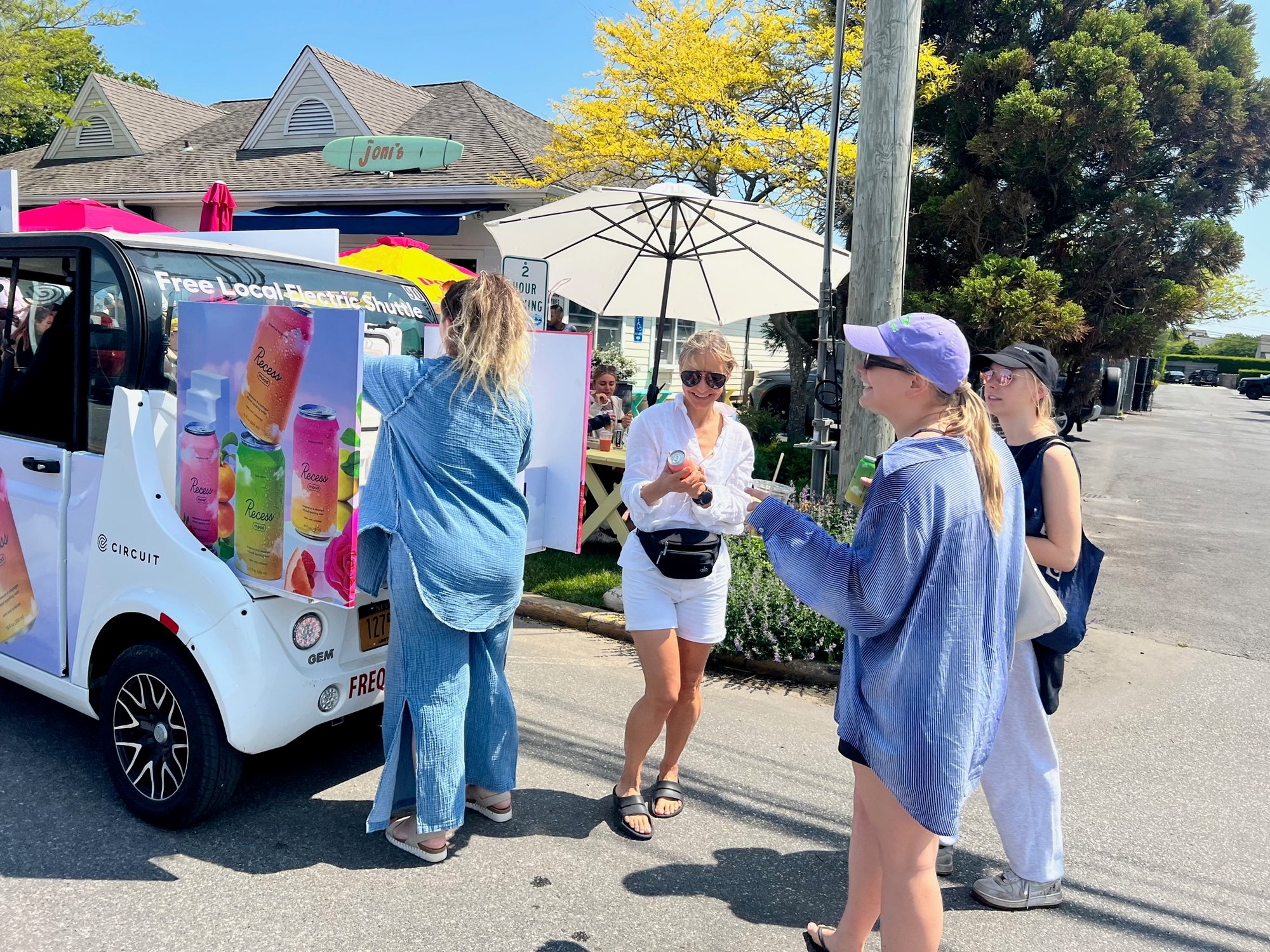 Women sampling Recess Mocktails in the Hamptons Women sampling Recess Mocktails in the Hamptons