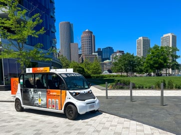 White Claw-branded Circuit vehicle in Boston