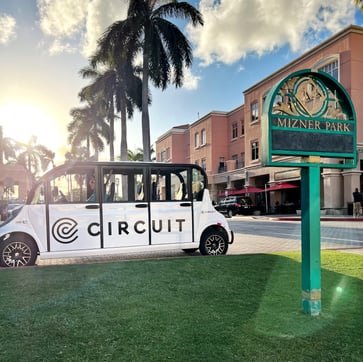 Circuit car in Mizner park boca raton