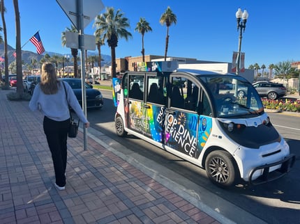 A circuit car in sunny Palm Desert