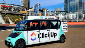 Click Up branded Circuit vehicle in San Diego