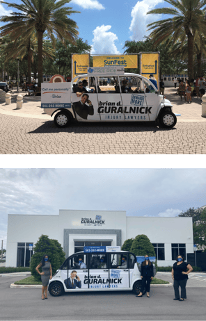 Brian D. Guralnick Injury Lawyers branded Circuit Shuttle