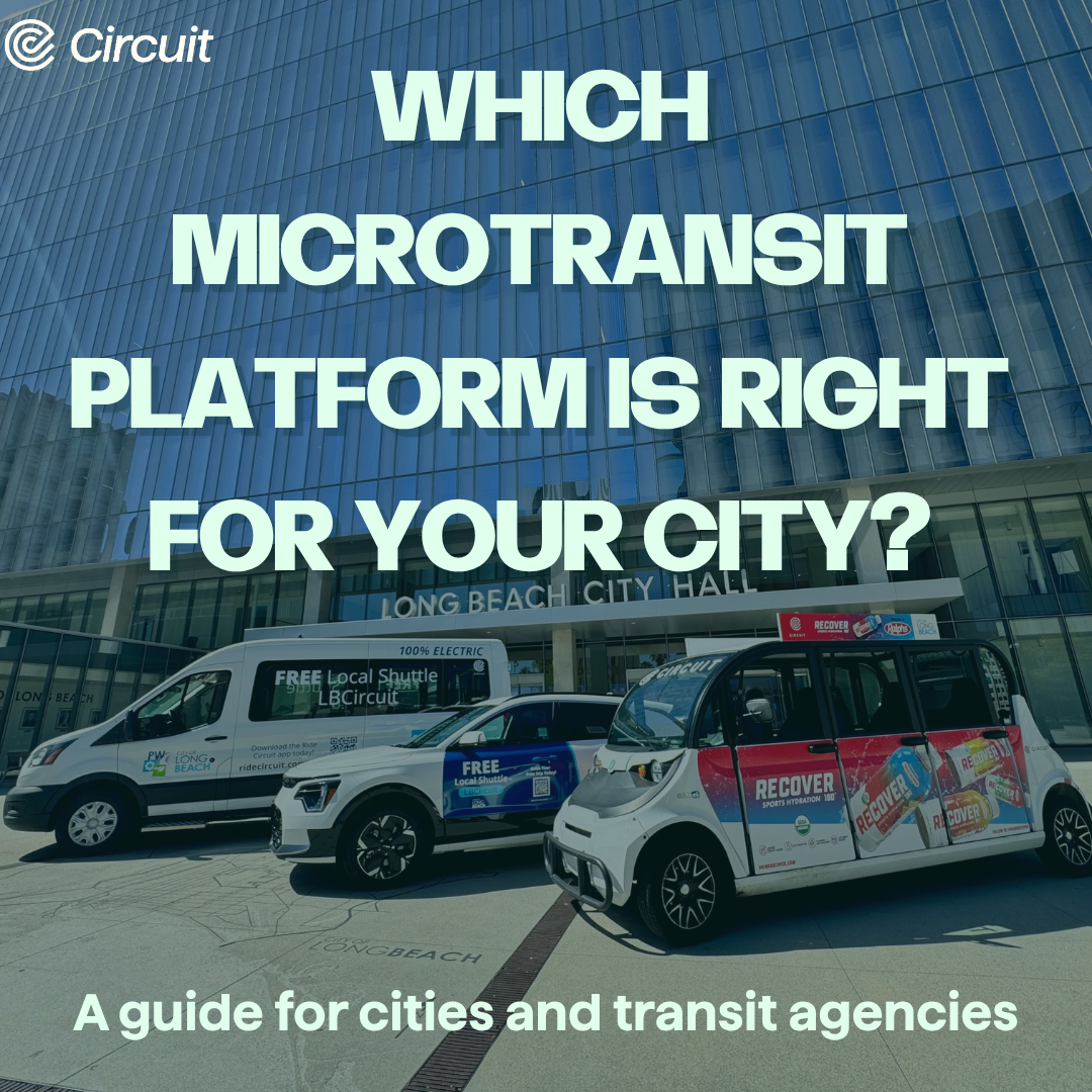Which microtransit platforms do city governments in the United States use?